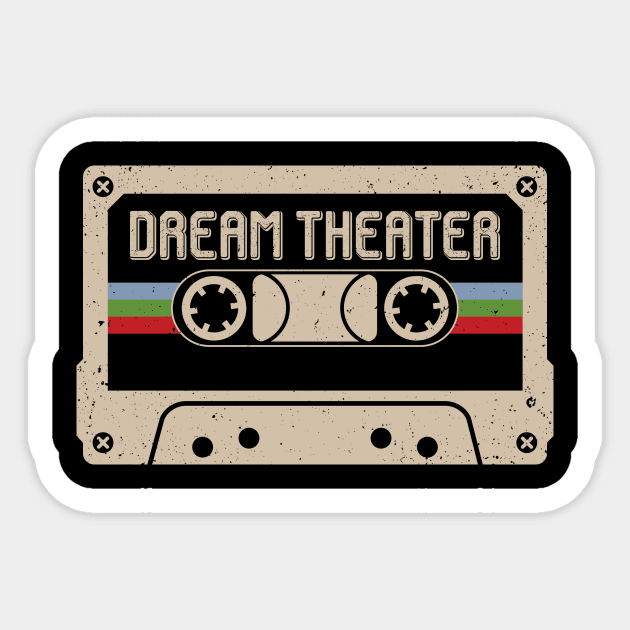 Personalized Theater Name Birthday Vintage Cassette Tape Sticker by Horton Cyborgrobot